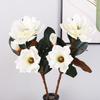 3D feel cotton magnolia flower home photography decoration flower soft wedding ornament fake flower