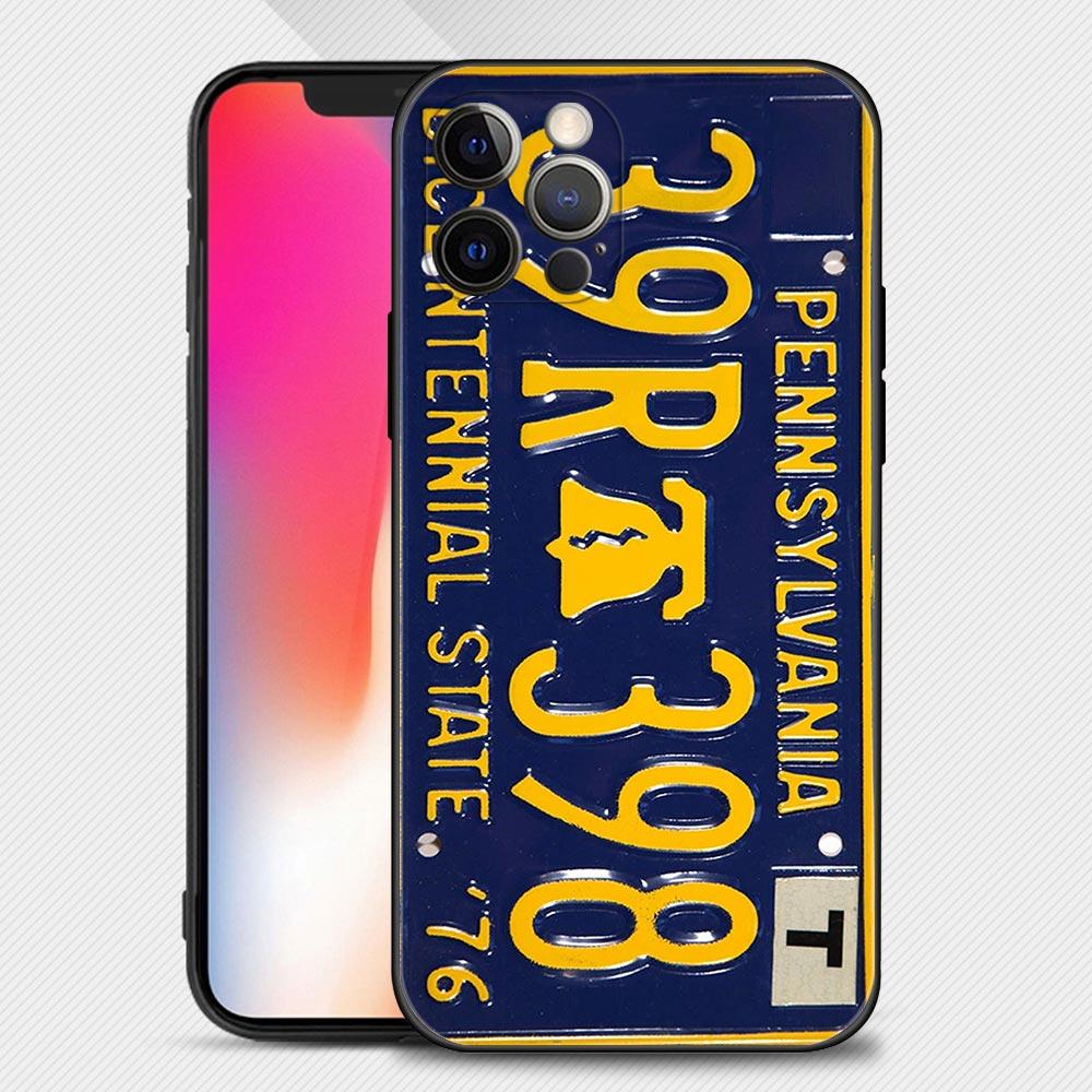 Ретро забавный номерной знак автомобиля чехол для Apple iPhone 15 14 13 12 11 Pro Mini XS Max XR X 7 8 Shell Capa