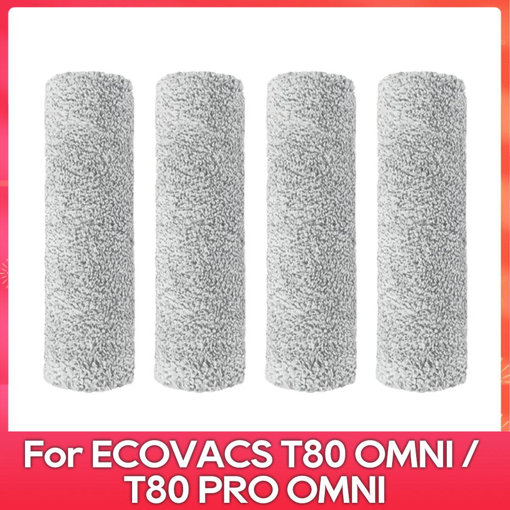 Подходит для ( ECOVACS T80 PRO OMNI / T80 OMNI ) Запчасти для пылесоса Основной ролик Ткань для швабры Боковая щетка Пылесборник HEPA-фильтр Аксессуары