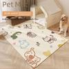 Водонепроницаемый устойчивый к укусам коврик для домашних животных - моющийся кожаный коврик для клеток собак и кошек