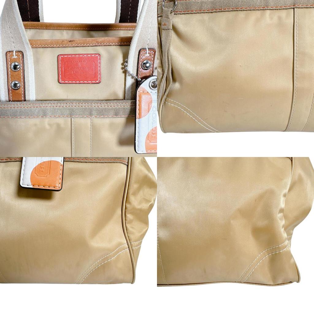 Coach Женская сумка через плечо Ashley Dot, нейлон, коричневая, B1481-F20027, б/у