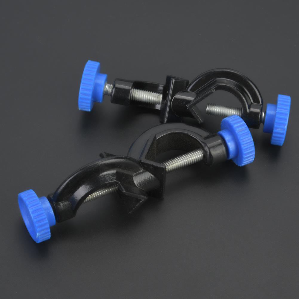 2 Pcs Aluminum   Clamp,   Stand Clamp Holder with Screw for Fixing, for  oratory and Home Use