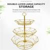 Metal Fruit Basket Wire Snack Bread Vegetable Storage Bowls Kitchen Eggs Dessert Holder Cake Stand Nordic Organizer Minimalist