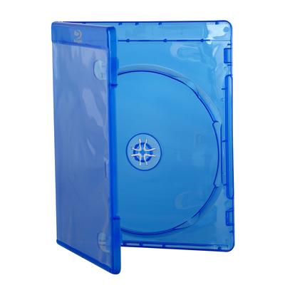 Пустой кейс DVD CD Хранение одного диска Blu Ray Пластиковый Синий Слив-чехол Обложка 11мм Бокс