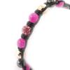 Les Trésors De Lily [J8706] - Pink 'Shambhala' Ethnic Bracelet