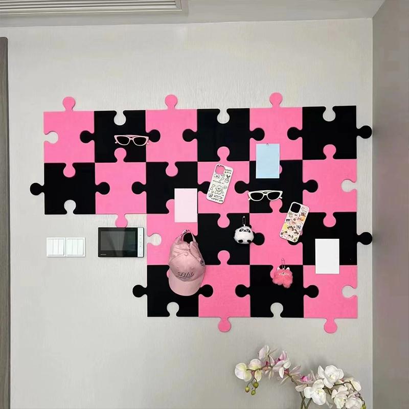 1PC Felt Photo Board DIY Wall Photo Holder Home Wall Decoration