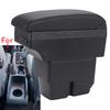 Для Ford Fiesta Armrest box Для Ford Fiesta MK7 Car Armrest 2009-2017 Ящик для хранения Детали интерьера Аксессуары простая установка