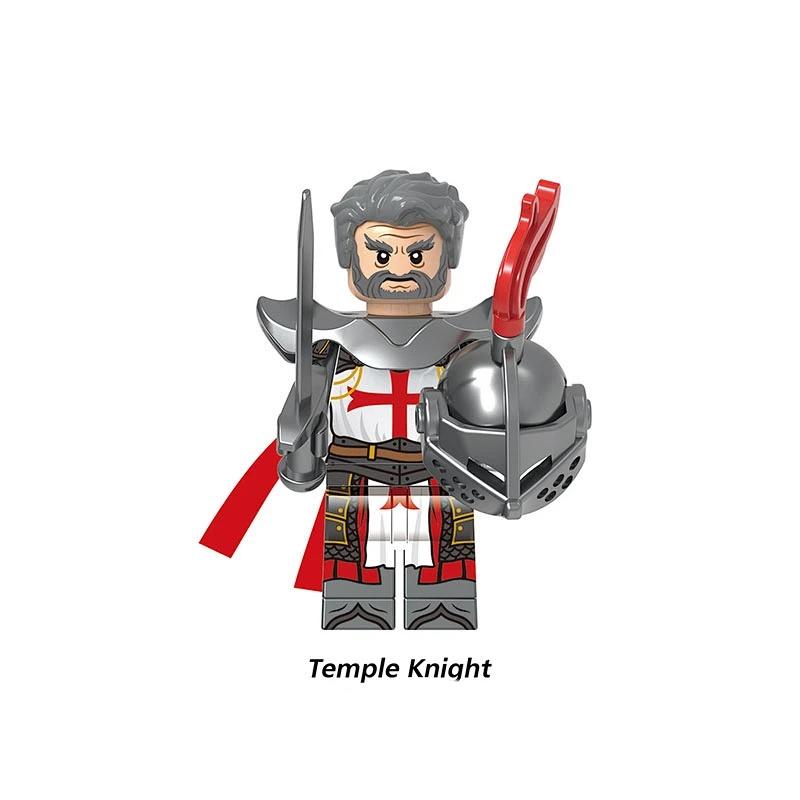 Средневековый рыцарь-защитник Золотой рыцарь Сборные игрушки