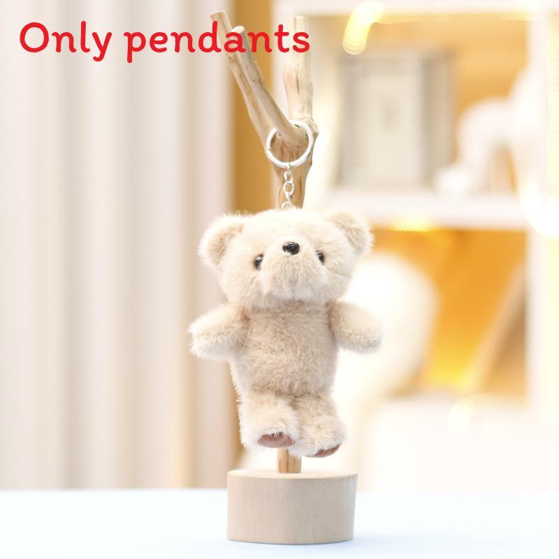 Bear Cuter Plush Doll With Super Soft Short Pile For Dolls And Bag Pendant
