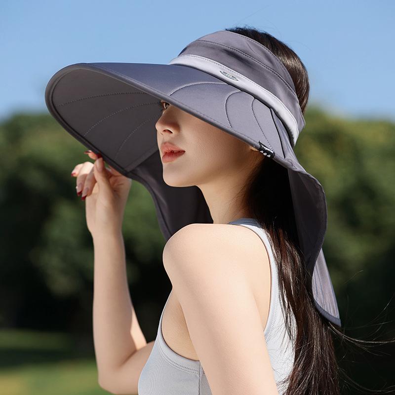 Новая летняя шляпа от солнца, шляпа от солнца, пляжная шляпа, шляпа с открытым верхом, очень большая, новая шляпа для защиты от солнца, защита от УФ-лучей