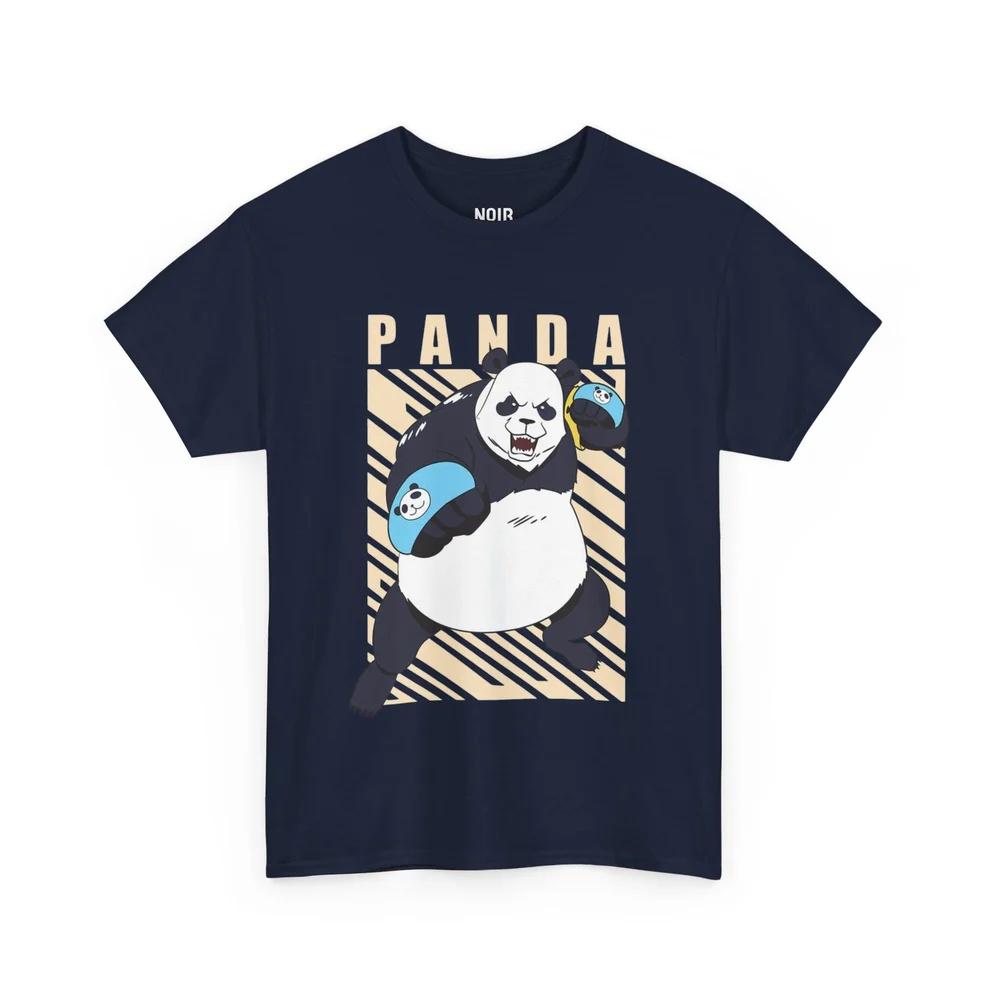 Jujutsu Kaisen Panda Brawler Pure Cotton Tshirt Men and Women Anime Style Fashion Comfortable Casual Short Sleeved Tshirt