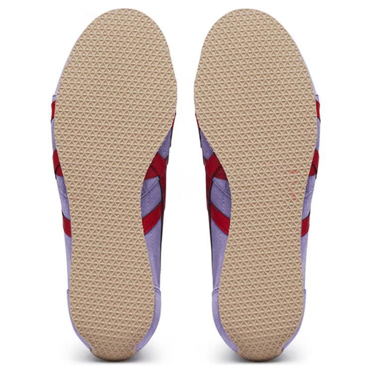 ONITSUKA TIGER Runspark Удобные Минималистичные Нескользящие Прочные Низкие Повседневные Кроссовки Унисекс Повседневная Обувь Фиолетовый Красный 1183C338-500