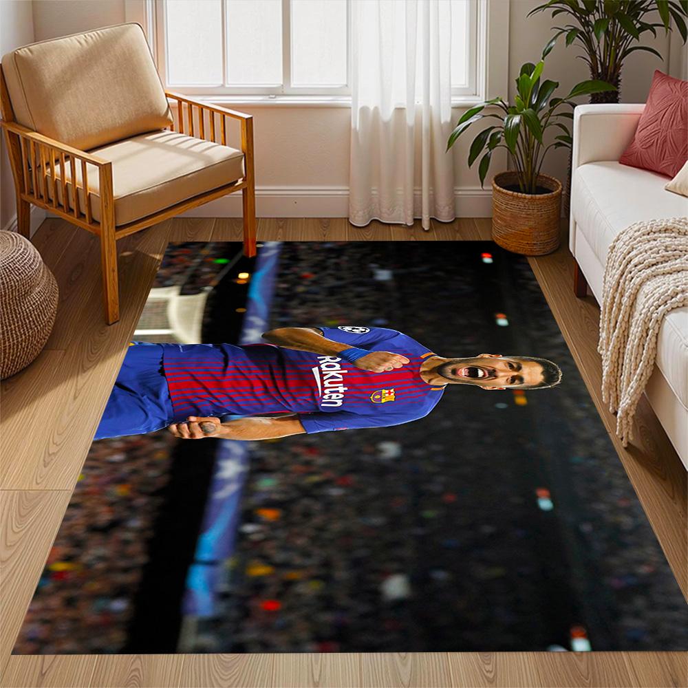Ecuadorian Football Legend Floor Mat Perfect for Game Room Dormitory Kitchen Entryway Anti-slip Rug Anime Office Decor