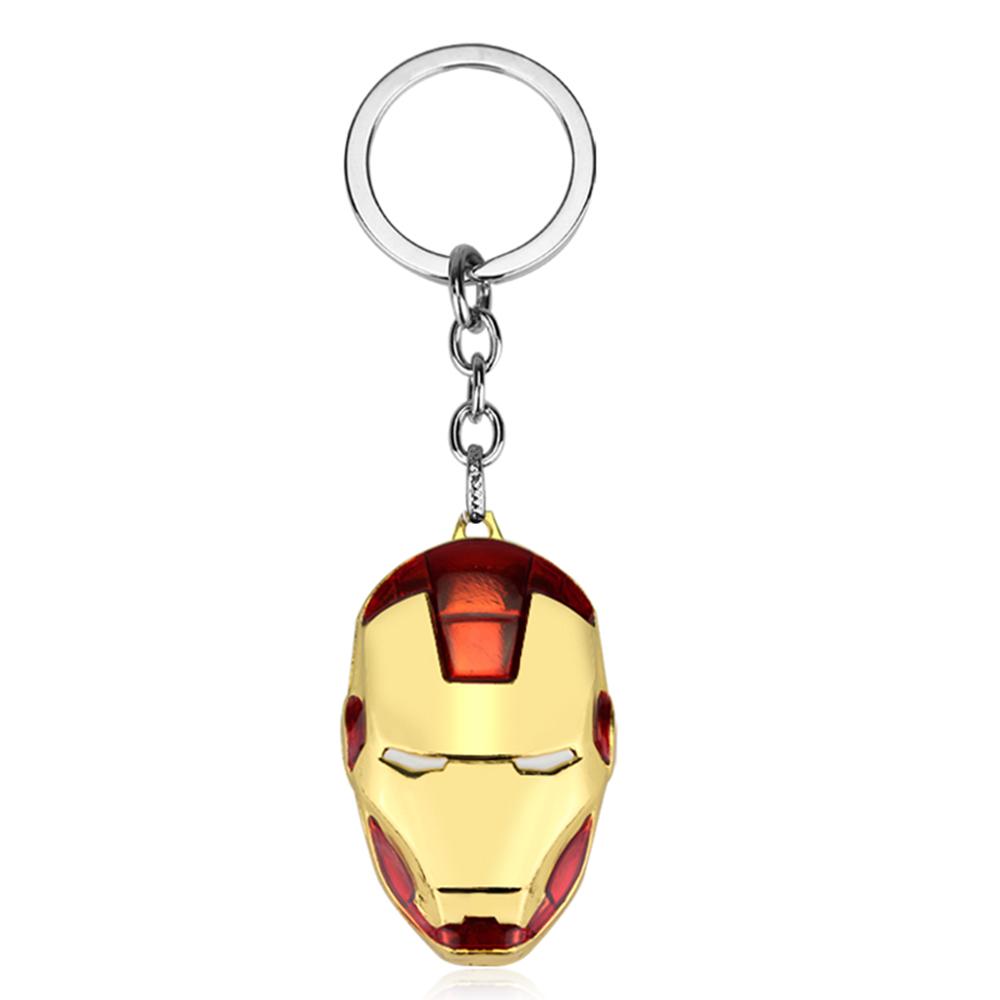 Superhero Metal Keychain Bag Avengers Pendant Thor Hammer Deadpool Spiderman Iron Man Captain America Keyrings for Carry Mini Lightweight Portable