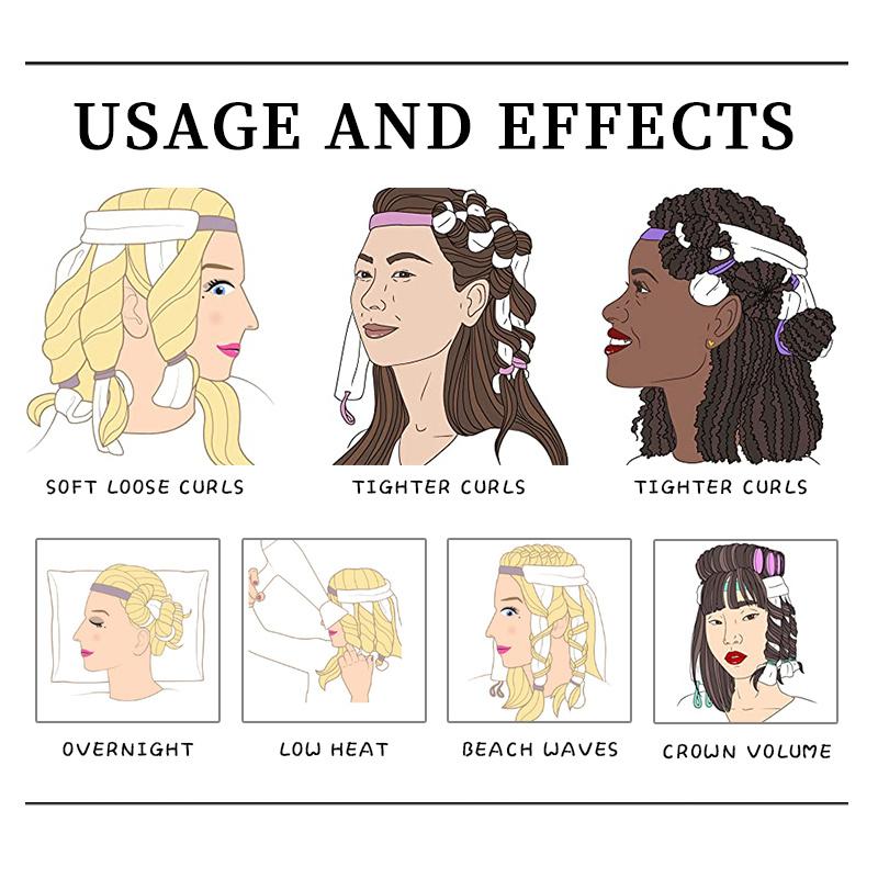 Плойка для волос без нагрева в форме осьминога — самодельная плойка для завивки волос без нагрева на ночь для создания легких локонов Инструменты для салонной укладки волос