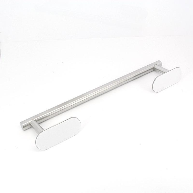 40 см серебряный держатель для полотенец из нержавеющей стали самоклеящаяся направляющая дрель без сверления перфоратор кухонная полка настенная фурнитура для ванной комнаты
