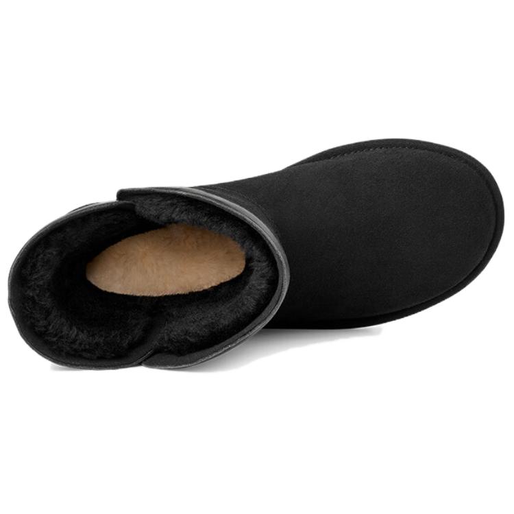 UGG Classic Novelty Short Mid-Calf Snow Boots Women Boots Black 1174515-BLK