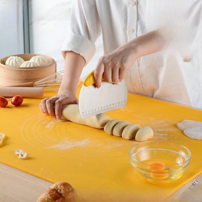 Набор из 3 предметов: Антипригарный силиконовый коврик для замешивания, раскатывания и измельчения теста для выпечки