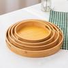 25/30/35/40 см бамбуковый поддон круглый сервировочный поднос с ручками деревянный поднос для хранения стол тарелка для хранения для домашней кухни патио вечеринки