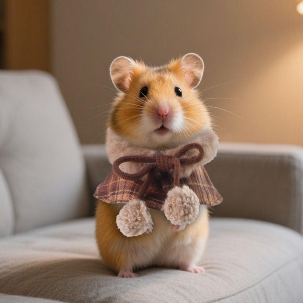 Warm Furry Collar Scarf Set Windproof Parrot Outerwear Cute Pet Transformation Outfit Pet Party