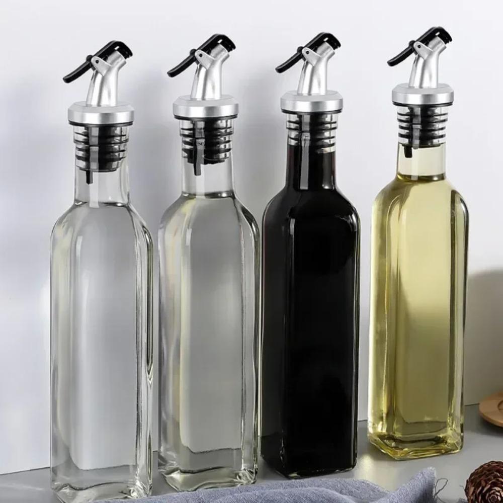 Oil Bottle Stopper Wine Pourer Lock Plug Sealing Leak-proof Nozzle Sprayer Liquor Dispenser Oil Pour Spout Cap Kitchen Tools