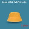 Простая шляпа рыбака однотонная и с двусторонним дизайном для повседневной носки