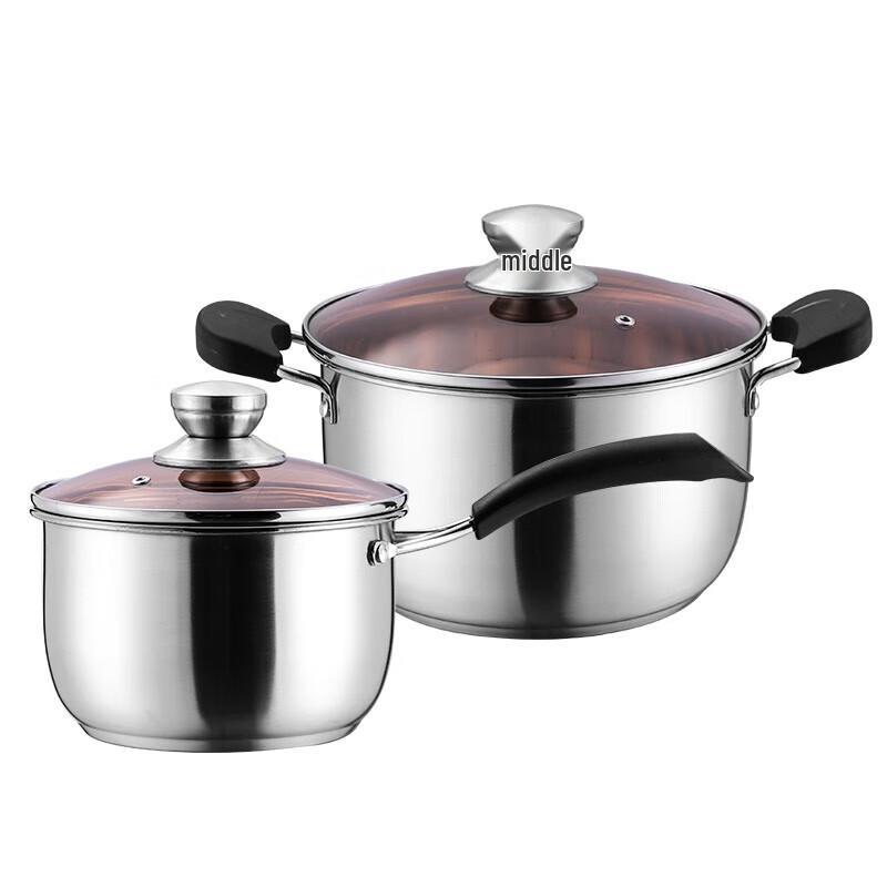 ADNENY Odin 2-Piece Stainless Steel Pot Set