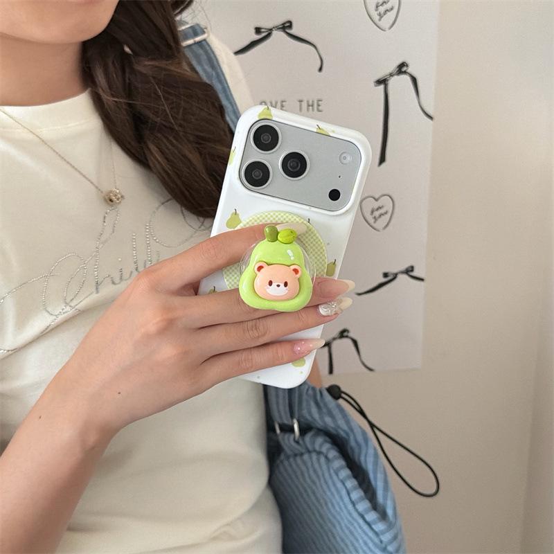 Модный Магнитный Чехол с Мультяшными Животными и Фруктами для iPhone 17/16 Pro Max/15 Pro.