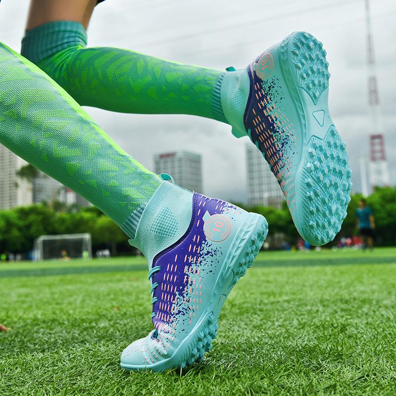 Футбольные бутсы для мужчин FG/FG, нескользящие, для игры на траве, индивидуальный дизайн, кроссовки для тренировок, сверхлегкие высокие кроссовки, футбольные бутсы