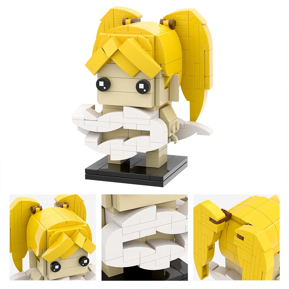 MOOXI Аниме Мультфильмы MOC Набор Кирпичиков Совместимый BrickHeadsed Детали Строительных Блоков Детские Образовательные Игрушки Для Детей Подарок на День Рождения