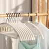"Non-Slip Semi-Circular Flocking Hanger: Anti-Shoulder Corner Organizer for Clothes"