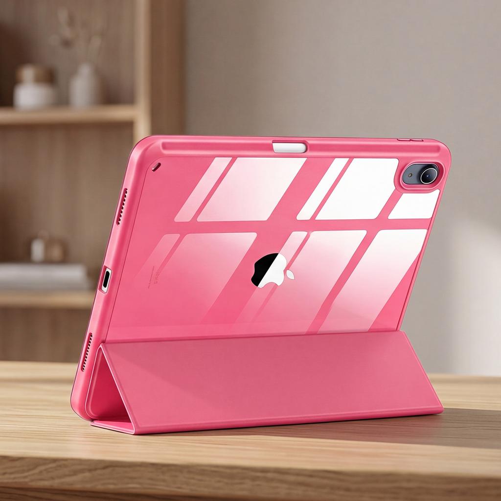 Для Apple iPad (А16) Чехол для iPad 11-го 11'' 2025 года / 10-го 10.9'' 2022 года с держателем для карандаша, Гибридный чехол для iPad 11 10 с прозрачной задней панелью