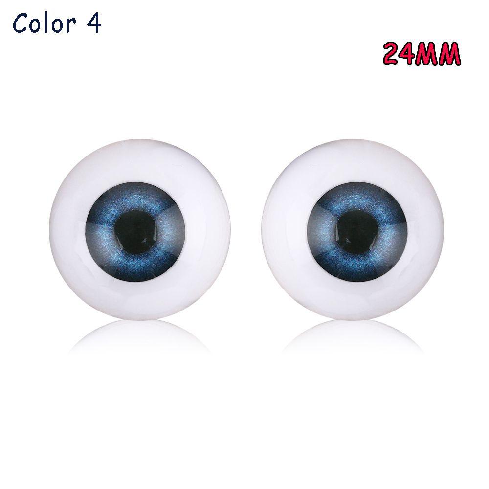 20mm 22mm 24mm Funny Accessories Real Like Baby Toy Eyeballs Half Round Hollow Realistic Dolls Eyes