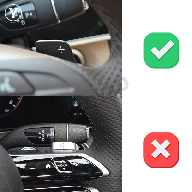 Для Mercedes Benz A B M E Класса W176 W212 W246 GLK SLK CLA GLA Удлинители подрулевых лепестков переключения передач из углеродного волокна