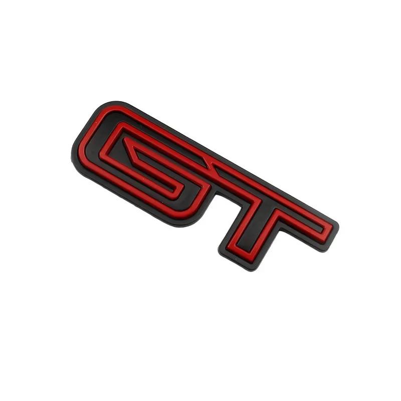 pbhsg2 For Ford Mustang Mach-E 3D GT Logo Sticker Door Trunk GT Zinc Alloy Creative Emblem Badge Stickers Car Decoration Accessories