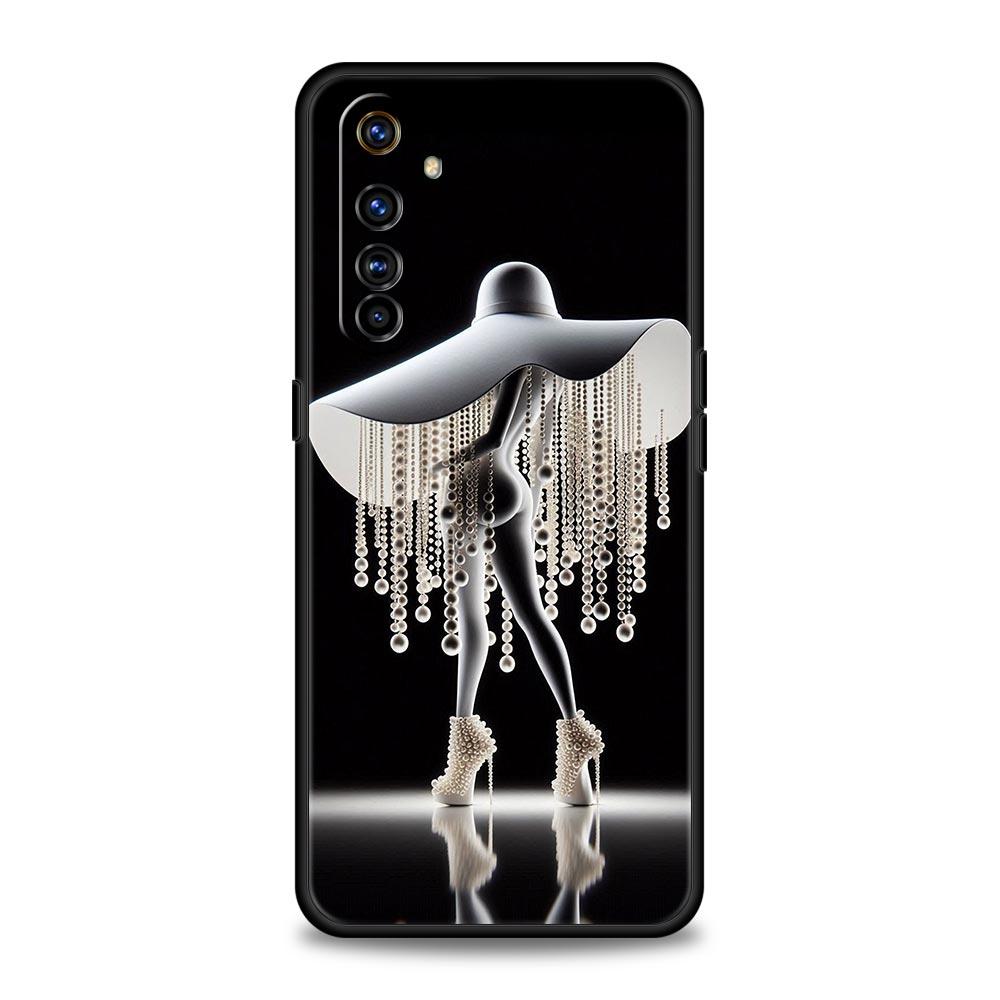 Cute White Clothes Soft TPU For Realme 13 12 11 10 9 Pro Plus GT3 GT2 C21 C25 C35 C53 C55 C67 Pro 5G Phone Case Cover Fundas Bag