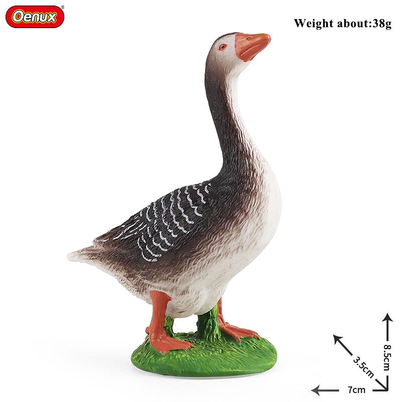 Oenux Модель Домашней Птицы Симуляция Гусь Лебедь Стая Утки Статуэтки Фермерских Животных Миниатюрная Фигурка Образование Детская Игрушка