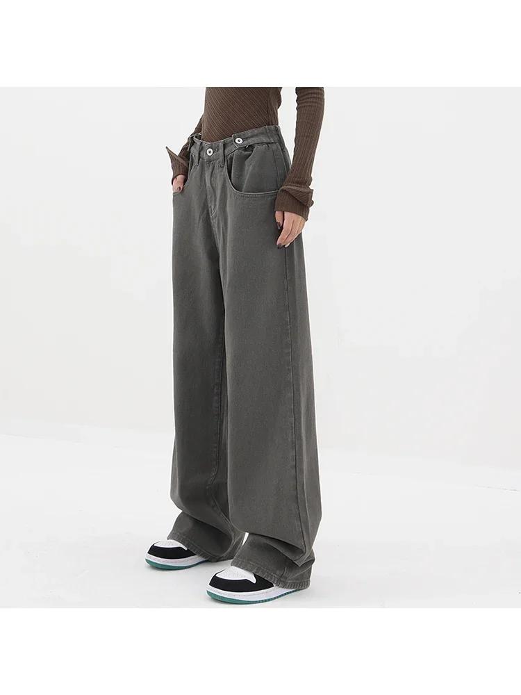 Summer New American Vintage Women Flare Jeans Camouflage High Waist Street Casual Trousers Baggy  Hip-hop Denim Pants Y2K