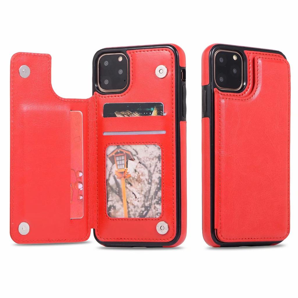 Leather Wallet Case Flip Cover for iPhone 16 15 14 13 12 11 Pro Max 8 7+ XR XSMAX Samsung S25 S24 S23 S22 S21 S20 Plus S23FE A55 A14 A54 A53