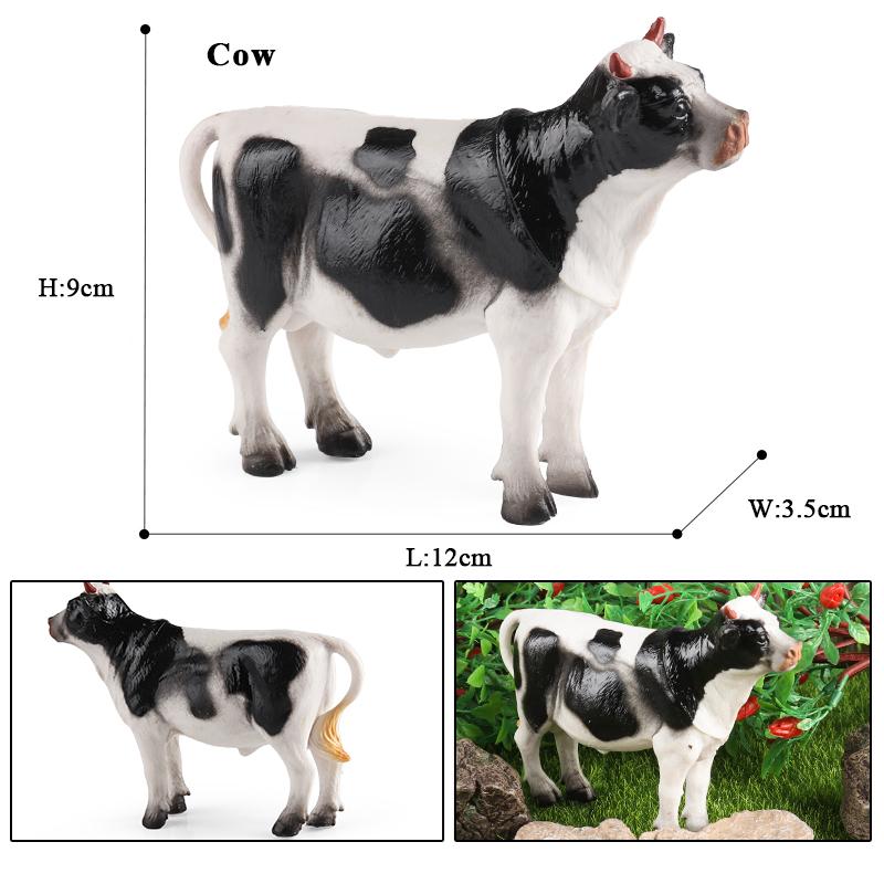 Oenux Модель Фермы Симуляция Гусь Утка Свинья Курица Корова Лошадь Овца Фигурки Животных Птицы Фигурка Миниатюрная Милая Детская Игрушка