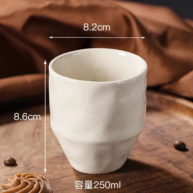 Minimalist Ceramic Mug Office Water Cup Breakfast Milk Cup Japanese Afternoon Tea Lovers Coffee Cup Household Drinking Set