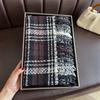 Женский зимний кашемировый шарф в клетку пашмина роскошный бренд шали и накидки буфанда хиджаб дорожные палантины эшарп теплое одеяло