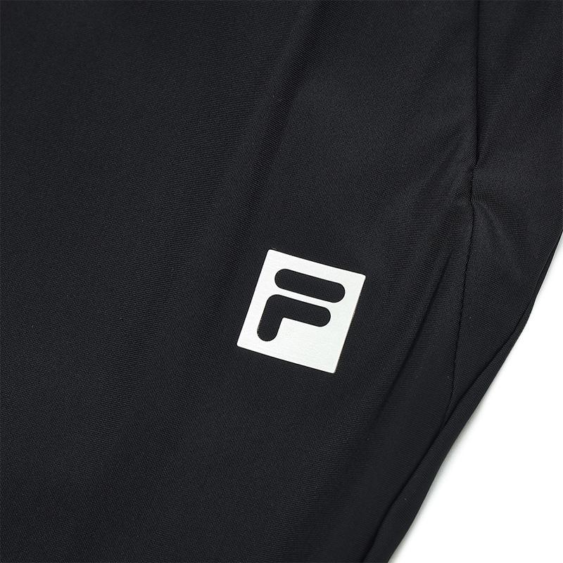 Fila Серия Фитнес Повседневные спортивные вязаные длинные брюки Мужские брюки Глубокий черный A51M421602ABK