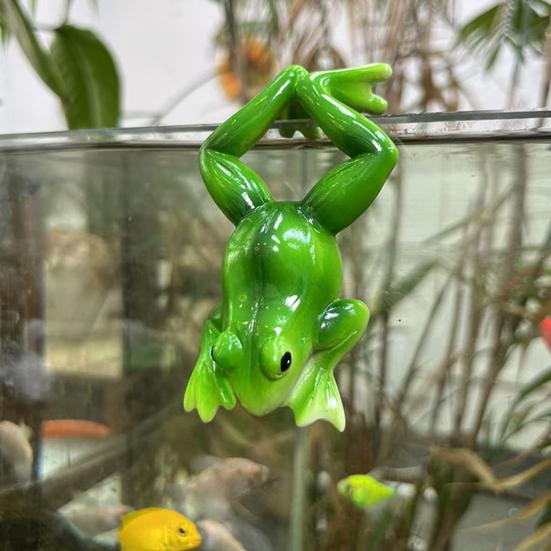 2 шт. Фигурка лягушки Кашпо Ваза Обниматель Платок Подвесная лягушка Смола Животное