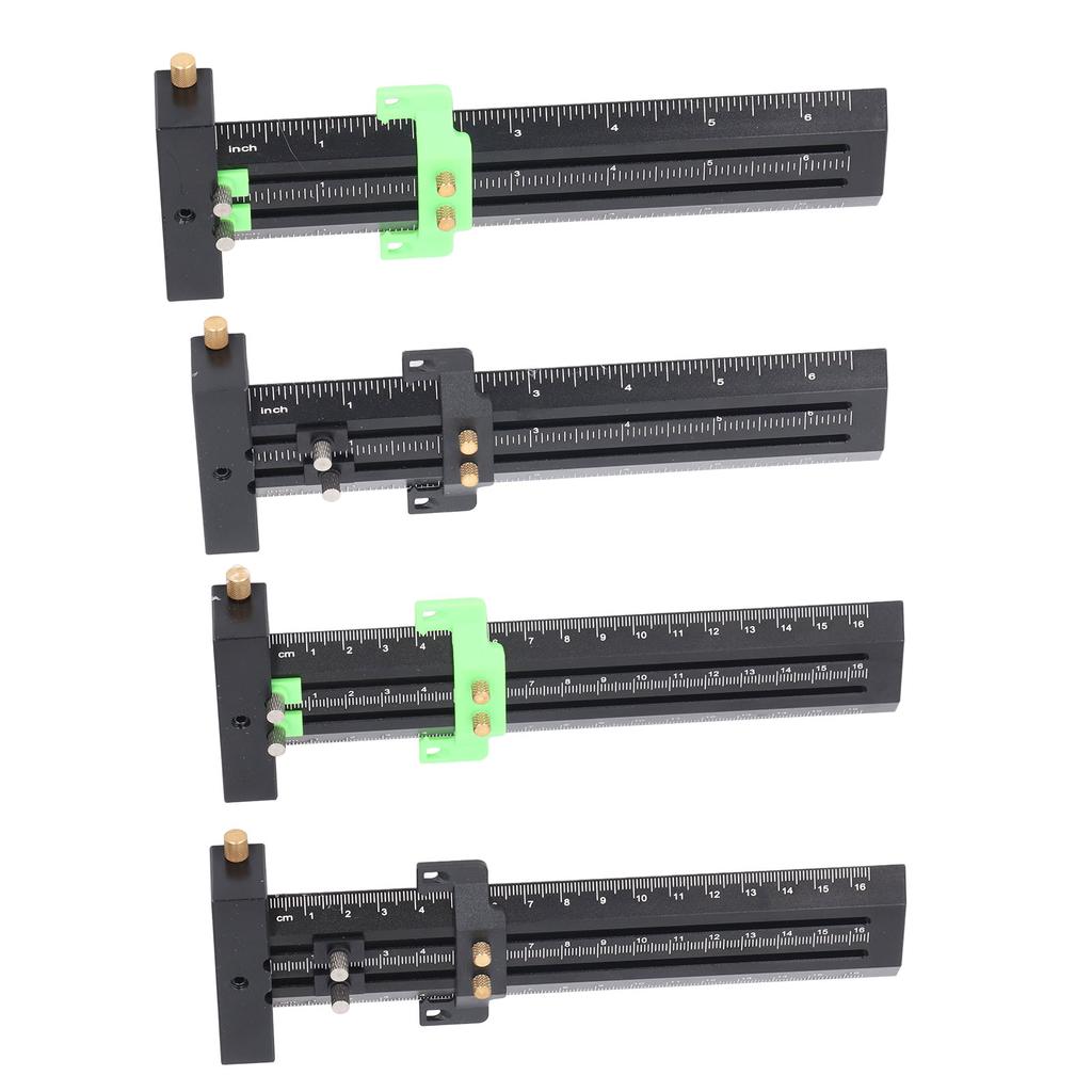 Разметочный шаблон типа Т со стальной иглой, двухлинейная разметочная линейка, деревообрабатывающая раздвижная измерительная линейка