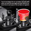 ABS Multifunction Universal Car Car Cup Holder Base Tray Stand Organizer 4-in-1