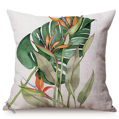 Magnolia Plant Style Pillow Case Watercolor Bouquet Tropical Florals Home Decor Cushion Cover Living Room Sofa Pillowcase