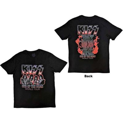 Унисекс Футболка KISS: Красный тур «Конец пути» (Назад Печать)