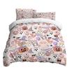 Halloween Three-piece Bedding Set Quilt Cover Pillowcase Brushed Fabric Thickened