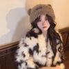 Korean Style Bear Plush Hat Soft Plush Pullover Hats Fashion Winter Warm Cap  Autumn and Winter